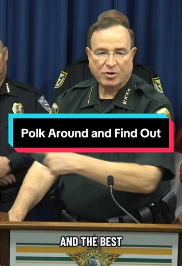 “Polk Around and Find Out” was a multi-day, multi-agency undercover operation that led to 266 arrests—including 19 child sexual predators. If you’re thinking about coming to Polk County to commit crime, here’s your warning: don’t. We will catch you. #GradyJudd #PCSO #PolkSheriff