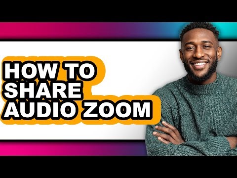 How to Share Audio Zoom - Step by Step