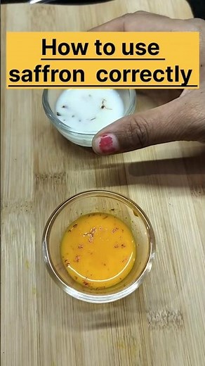Perfect Way to Use Saffron for Maximum Flavor & Color | #shorts#kitchen #hack