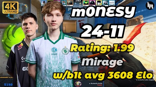 m0NESY和b1t双排 天梯均分3608 (荒漠迷城) 2026.02.25 #CS2 #m0nesy #pov