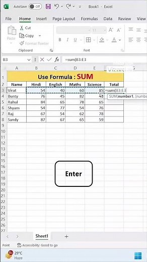 How to Use the SUM Formula in Excel: A Step-by-Step GuideExcel Basic