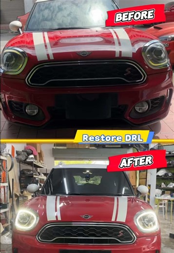 Daylight dah rosak? Kenapa Bazir duit tukar Lampu baru? Jom restore dgn Bratherv 💗 #minicooper #mini #f60,f56 #minicoopermalaysia #daylightrepair QQ: happy racun happy me 👩🏻‍💻 JOM HTR U 🚗 TO US 🏁💗 👨🏻‍🔧👨🏽‍🔧 Click link below to set appointment with us NOW⬇️⬇️⬇️ www.wasap.my/60186676898/headlampdrlrepair