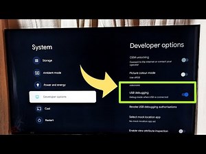 THOMSON Smart Google TV : How to Enable or Disable USB Debugging Mode