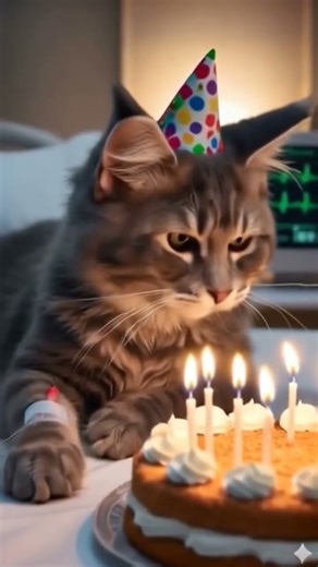 #cat #cute #cutecat #happybirthday #aicats #funnycats