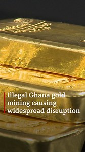 Illegal gold mining in Ghana picked up this year following an almost 30% rise in global gold prices, despite military operations to shut them down. Around 70-80% of small mines are unlicensed in the country, and this year so far they have produced 1.2 million ounces of gold. Also known as Galamsey in Ghana, it’s become an important topic in the lead up to the country’s election. The BBC’s Daniel Dadzie explains more. | BBC News Africa