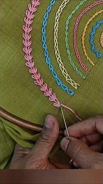 Russian chain stitch tutorial #embroidery