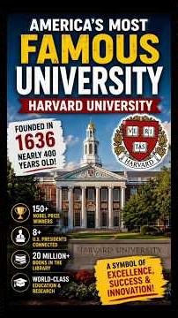 America's Most Famous University | The Amazing Story of Harvard University 🇺🇸