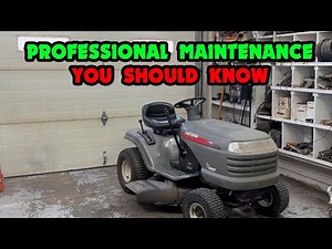 Yearly Maintenance on Craftsman LT1000 Riding Mower by a Small Engine Mechanic