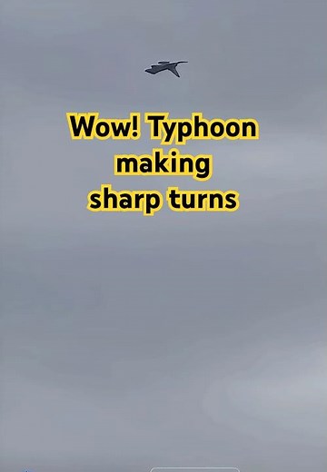 Typhoon Jet Makes Insane Sharp Turns | Extreme High-G Maneuvers