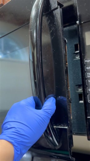 How to fix microwave door latch without new parts #tips #diy #newbie #save #goofy #easy #ge #adore