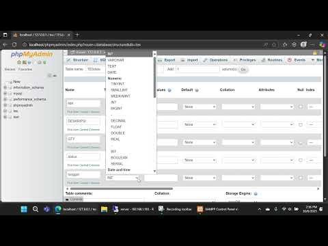 TUTORIAL Membuat Database mysql pada APlikasi XAMP