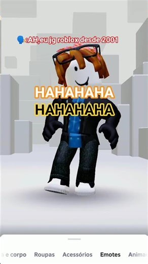 🗣️:Ah,eu jg roblox desde 2001. #roblox #shorts