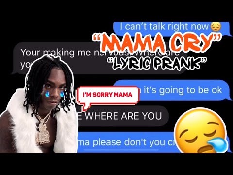 YNW MELLY "MAMA CRY" LYRIC PRANK ON MOM😱*SHE CRIED*