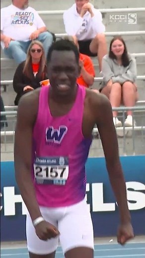 Waukee sophomore Ajak Malual clears 7 feet at Drake Relays