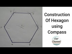 Construction of Hexagon using Compass | Engineering Drawing