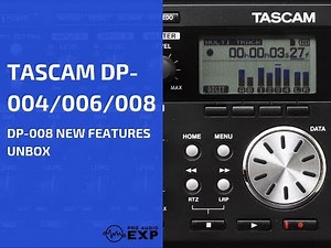 Tascam DP-008 new features unbox
