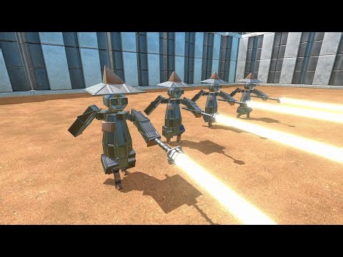 Various Warbot battles part 8. Wizard robot! - Age Of Warbots