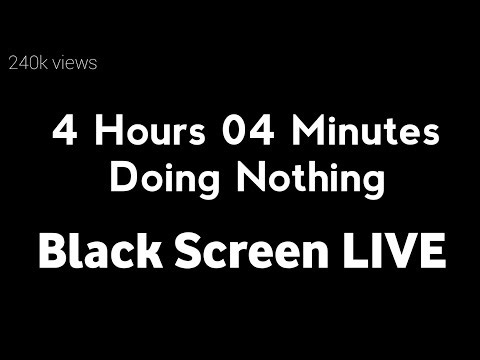 4 Hours 04 Minutes | Doing Nothing | Pure Black Screen Camera Live | Day 5 Challenge