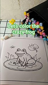 Let's color the crazy frog 😄 Alcohol marker coloring
