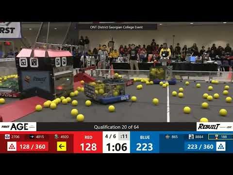 Qualification 20 - 2026 FRC ONT District Georgian College Event