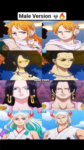 Male Version 💀🔥 #anime #onepiece #memes