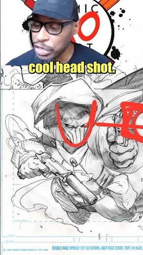 Creating a dynamic comic page #drawing