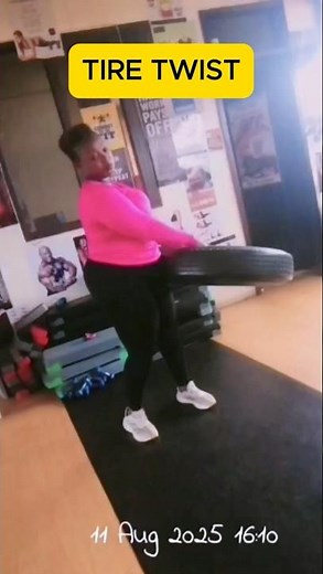 Get a SLIMMER Waist with Tire Waist Rotation Exercises!