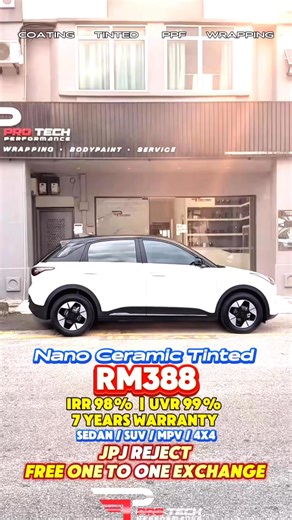 #RM118 Full Car Tinted •IRR: 88% •UVR: 99% •3 Years Warranty #RM388 Full Car Tinted •IRR: 98% •UVR: 99% •7 Years Warranty -Accept Walk in -No Terms & Conditions -MPV / SUV / 4X4 Same Price 𝐅𝐨𝐫 𝐦𝐨𝐫𝐞 𝐢𝐧𝐟𝐨𝐫𝐦𝐚𝐭𝐢𝐨𝐧: Melaka Outlet : 012 6565 915 Johor Bahru Outlet : 013 6565 799 Shah Alam Outlet : 012 6565 097 Sungai buloh Outlet : 013 6565 609 Location: No.24 & 26 , Jalan TTC 13, Taman Teknologi Cheng, Cheng Industrial Estate, 75250 Melaka. Waze: https://waze.com/ul/hw22sy6beu Googl