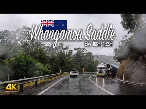TORRENTIAL RAIN drive across the Whangamoa Saddle 🇳🇿 Driving From Blenheim to Nelson in New Zealand