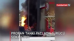 Büyük gürültü ile patladı! Yemek siparişi verirken hayatının şokunu yaşadı