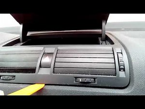 How to remove center air vent console on Skoda Octavia 2011