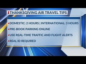 Thanksgiving air travel tips