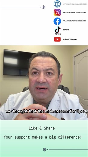 Dr. Boris Volshteyn on Instagram: "For years, lipedema was thought to be mainly a lymphatic disease. But new insights suggest deep fat itself may actively produce inflammatory factors. Call: (732) 641-3350 Visit: www.atlanticsurgicalassociates.com www.lipedemamd.com #lipedema #waterjetassistedliposuction #lipedemafighter #lipedemaawareness #lipedemasurgery #lipedematreatment"