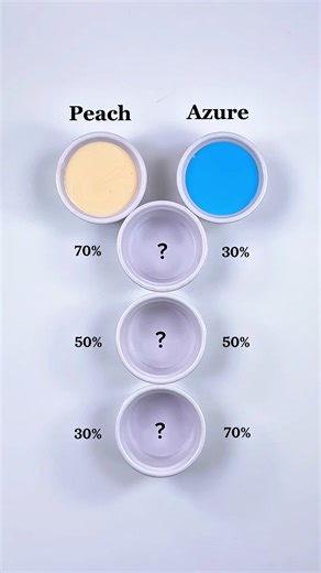 Let's Mixing Peach + Azure 😍 #colormixing #painting #satisfying #artandcraft #art