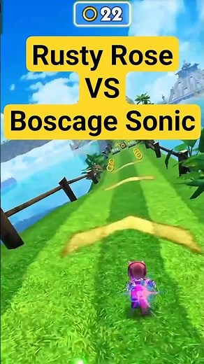 Sonic Dash: Rusty Rose vs Boscage Sonic Who is the Best Run?! #sonic #mobilegame #sonic