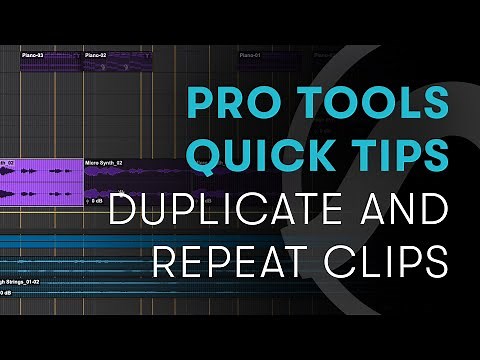 Pro Tools Quick Tips: Duplicate and Repeat Clips