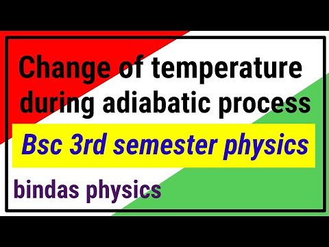 change of temperature during adiabatic process
