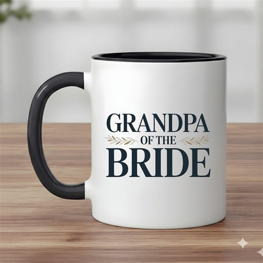 Grandpa of the Bride Mug, Wedding Favor, Gift for Grandfather, Bridal Party, Wedding Gift - Etsy
