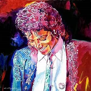 CELEBRITY Canvas Giclee Print Idol Forever Michael Jackson Painting, Modern Home Decoration Wall Art,Stretches and Framed, Ready to Hang,1014inch