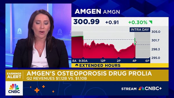 Amgen beats on Q2 revenue, slightly raises guidance