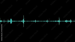 Simple Sound Vibrations Animation, soundwave equalizer, soundwave background. audio form. audio wave or frequency digital soundwave equalizer animation. music line graph spectrum Audio bars 3D 4K
