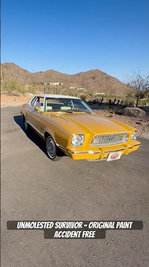 1974 Mustang II Ghia 2.8 V6 Four Speed Stick COMPLETELY ORIGINAL Rust Free Survivor