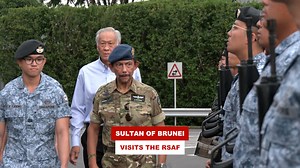 A warm welcome to His Majesty Sultan Haji Hassanal Bolkiah, the Sultan of #Brunei, who is in Singapore for a two-day State Visit. During his visit, His Majesty visited Sembawang Air Base where he took a familiarisation flight on board The Republic of Singapore Air Force's H225M Medium Lift Helicopter and viewed a static display of the Aster 30 Missile System. His visit underscores the close and long-standing defence relations between Singapore and Brunei. 🇸🇬🇧🇳 | Ministry of Defence, Singapor