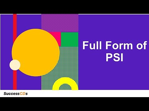 PSI Full-Form | What is the full form of PSI? SuccessCDs Full Form