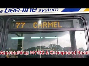 The Bee-Line System || W77 Express Bus Announcements To Carmel || Via TSP, NY132, NY6 and Old NY6