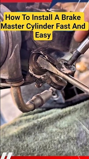 How To Install A Brake Master Cylinder Fast And Easy #shorts #tips