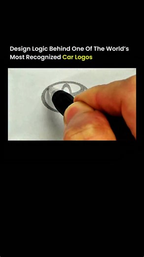 @solved_science on Instagram: "The logo of Toyota is built from three overlapping ovals that represent multiple ideas at once. The two inner ovals symbolize the heart of the customer and the heart of the company intersecting, while the outer oval represents the global expansion of the brand, all shaped with balanced proportions and symmetry. This design was created to communicate trust, connection, and worldwide reliability through a simple visual mark that works across cultures and languages. V