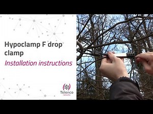 Hypoclamp F drop clamp for flat cables on short spans | Installation instructions | Telenco networks