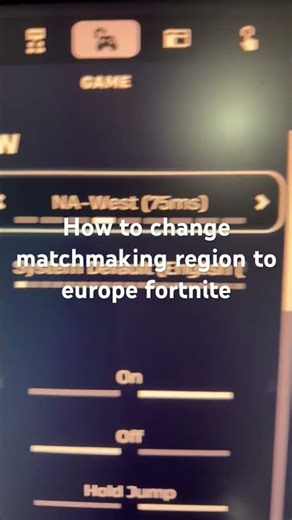 How to change matchmaking region to Europe fortnite