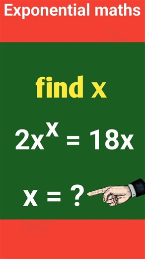 find x, exponential problem Solving